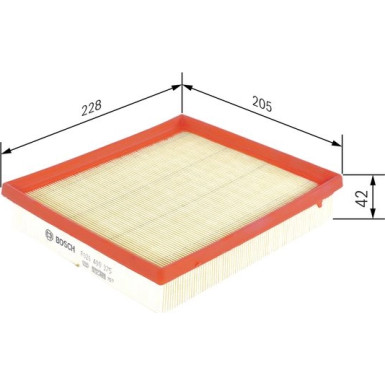 BOSCH F 026 400 375 Luftfilter BOSCH F 026 400 375 Luftfilter