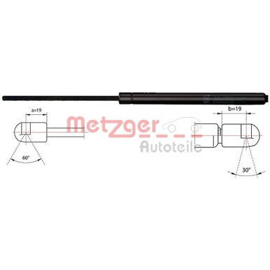Metzger Gasfeder, Koffer-/Laderaum 2110516