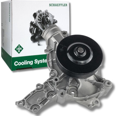 INA 538 0236 10 Wasserpumpe mit Riemenscheibe, für Keilrippenriementrieb