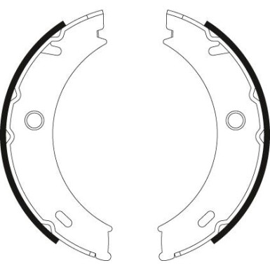 TRW Bremsbackensatz, Feststellbremse GS8466 TRW Bremsbackensatz, Feststellbremse GS8466