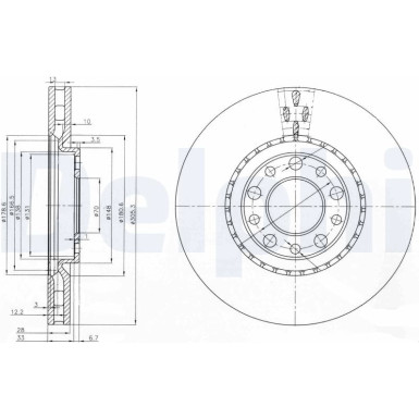 Delphi Bremsscheibe BG3951