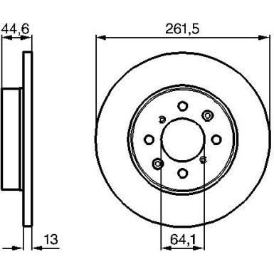 BOSCH Bremsscheibe 0 986 478 889