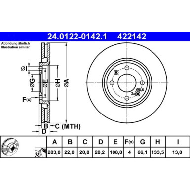 Bremsscheibe 24.0122-0142.1