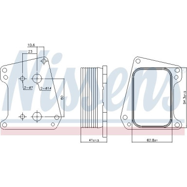 Nissens Ölkühler, Motoröl 90983