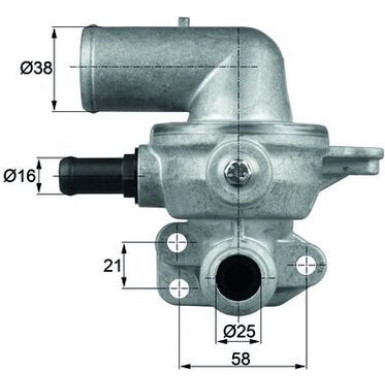 Mahle Thermostat, Kühlmittel BEHR TI 135 80D Mahle Thermostat, Kühlmittel BEHR TI 135 80D