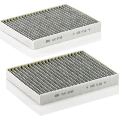 MANN-FILTER CUK 2736-2 Innenraumfilter, Aktivkohlefilter