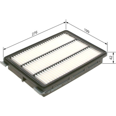 Luftfilter F 026 400 185 Luftfilter F 026 400 185