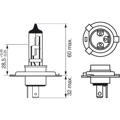 Glühlampe, Hauptscheinwerfer 1 987 301 435 Glühlampe, Hauptscheinwerfer 1 987 301 435