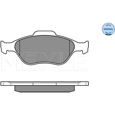 Meyle Bremsbelagsatz, Scheibenbremse MEYLE-ORIGINAL: True to OE 025 232 0217/W Meyle Bremsbelagsatz, Scheibenbremse MEYLE-ORIGINAL: True to OE 025 232 0217/W