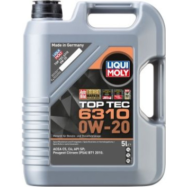 LIQUI MOLY 21876 Top Tec 6310 0W-20 (PSA B71 2010), 5L