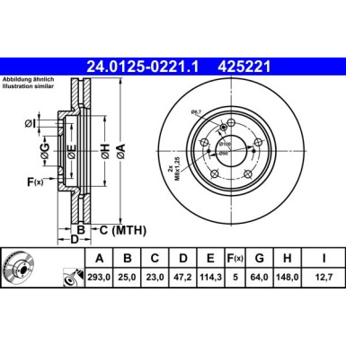 Bremsscheibe 24.0125-0221.1