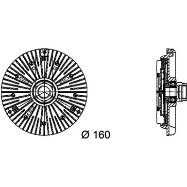 Mahle Kupplung, Kühlerlüfter BEHR Premium Line CFC 94 000P