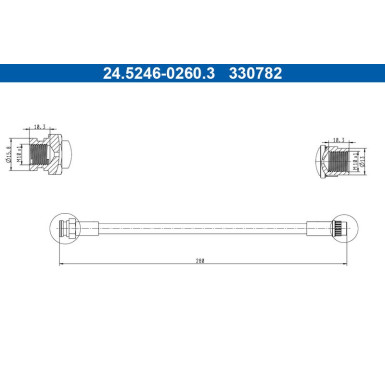 Bremsschlauch 24.5246-0260.3 Bremsschlauch 24.5246-0260.3
