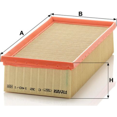 MANN-FILTER C 32 140/1 Luftfilter MANN-FILTER C 32 140/1 Luftfilter