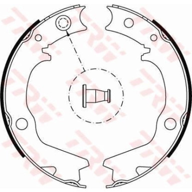Bremsbackensatz, Feststellbremse GS8479 Bremsbackensatz, Feststellbremse GS8479