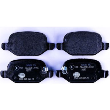 Hella Bremsbelagsatz, Scheibenbremse 8DB 355 020-761 Hella Bremsbelagsatz, Scheibenbremse 8DB 355 020-761