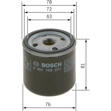 BOSCH 0 451 103 271 Ölfilter BOSCH 0 451 103 271 Ölfilter