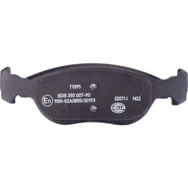 Hella Bremsbelagsatz, Scheibenbremse 8DB 355 007-901 Hella Bremsbelagsatz, Scheibenbremse 8DB 355 007-901