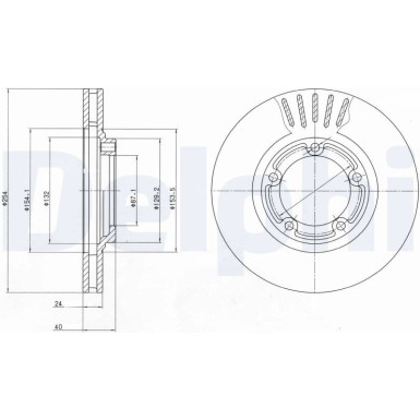 Bremsscheibe BG4098 Bremsscheibe BG4098
