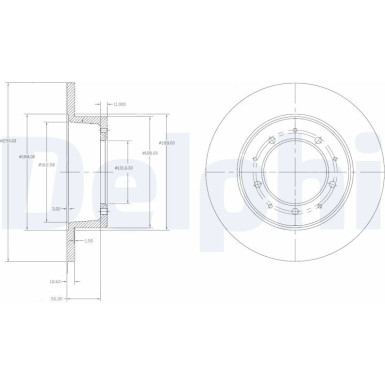 Delphi Bremsscheibe BG2799 Delphi Bremsscheibe BG2799