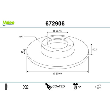 Bremsscheibe 672906 Bremsscheibe 672906