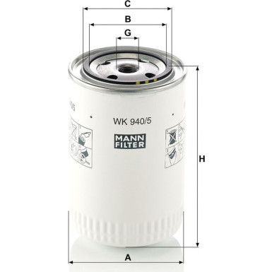 Kraftstofffilter WK 940/5 Kraftstofffilter WK 940/5