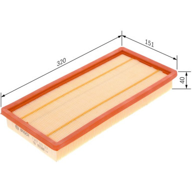 BOSCH 1 457 433 317 Luftfilter