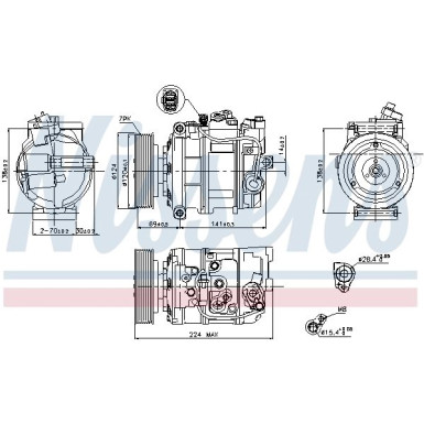 Kompressor, Klimaanlage 890025