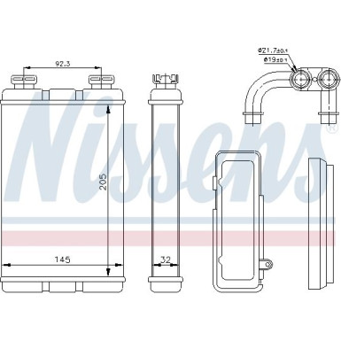Nissens Wärmetauscher, Innenraumheizung FIRST FIT 70520