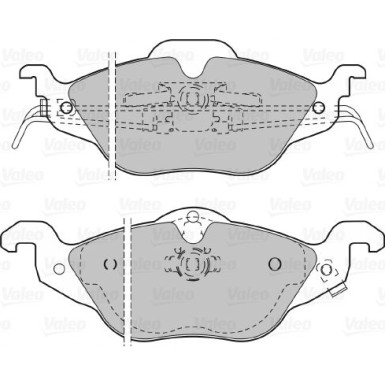 Valeo Bremsbelagsatz, Scheibenbremse 598322