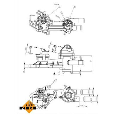 NRF Thermostat, Kühlmittel EASY FIT 725179