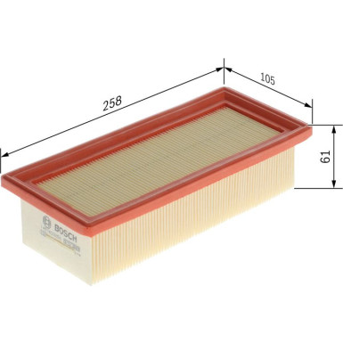BOSCH 1 457 433 256 Luftfilter BOSCH 1 457 433 256 Luftfilter