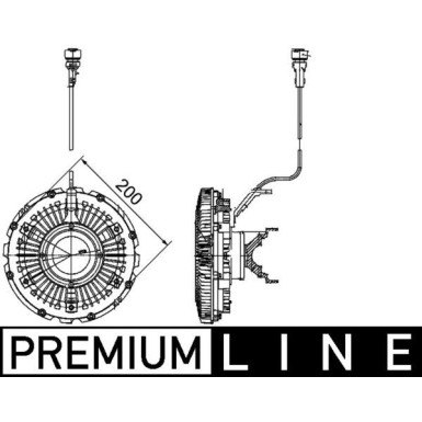 Mahle Kupplung, Kühlerlüfter BEHR Premium Line CFC 100 000P