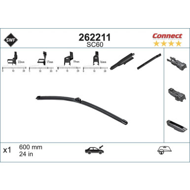 SWF Wischblatt Scheibenwischer ALTERNATIVE CONNECT 262211