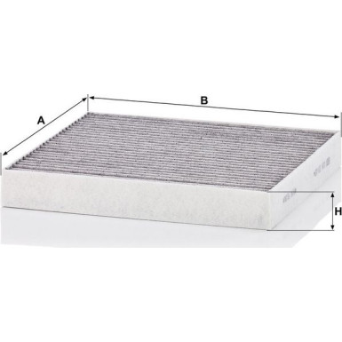 MANN-FILTER CUK 23 024 Innenraumfilter, Aktivkohlefilter
