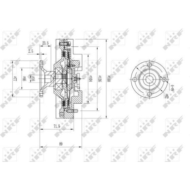 NRF Kupplung, Kühlerlüfter 49598