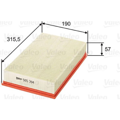 Valeo Luftfilter 585394