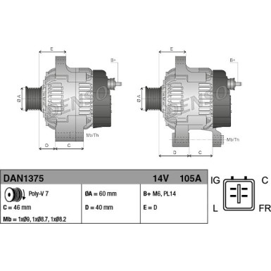 Generator DAN1375 Generator DAN1375