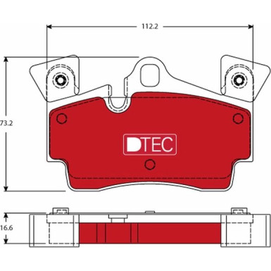 TRW Bremsbelagsatz, Scheibenbremse DTEC COTEC GDB1652DTE