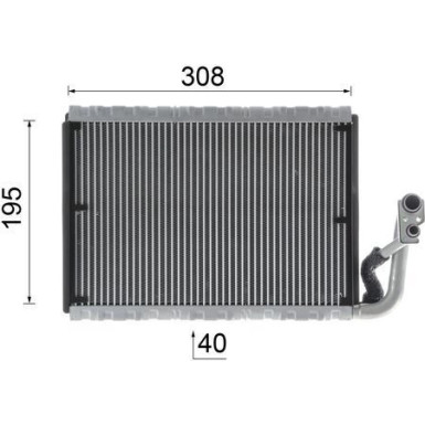 Verdampfer, Klimaanlage AE 91 000P