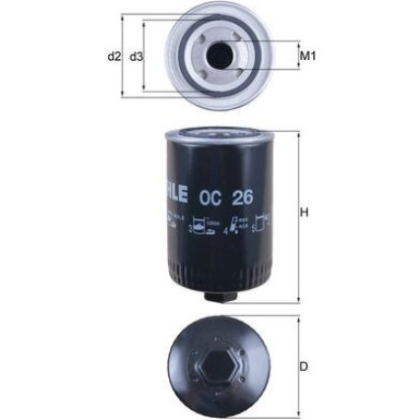 Knecht Ölfilter OC 26