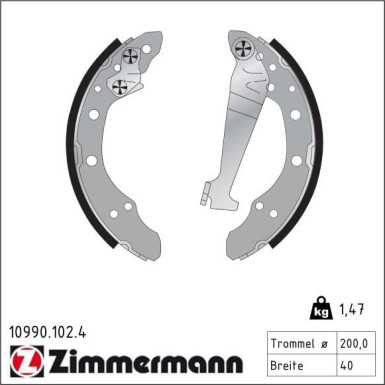 Bremsbackensatz 10990.102.4