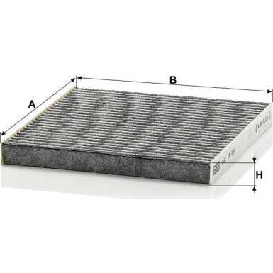 MANN-FILTER CUK 18 002 Innenraumfilter, Aktivkohlefilter