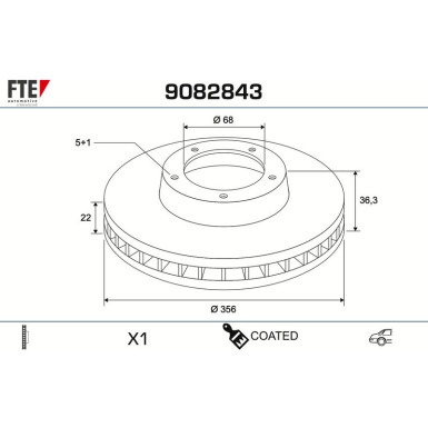 Bremsscheibe 9082843 Bremsscheibe 9082843