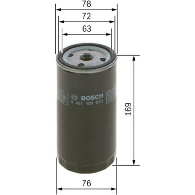 BOSCH 0 451 103 249 Ölfilter BOSCH 0 451 103 249 Ölfilter