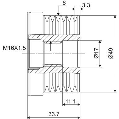 Valeo Generatorfreilauf VALEO NEW SPARE PART 588036