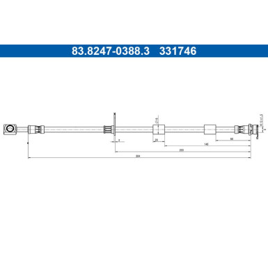 Bremsschlauch 83.8247-0388.3