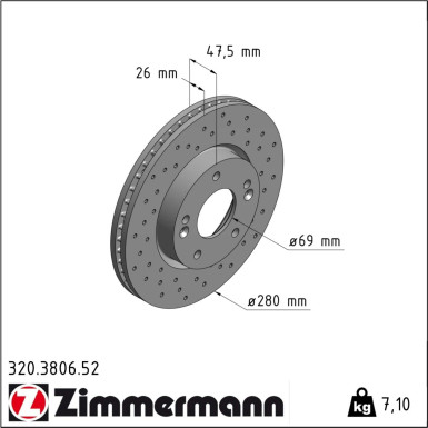 Bremsscheibe 320.3806.52