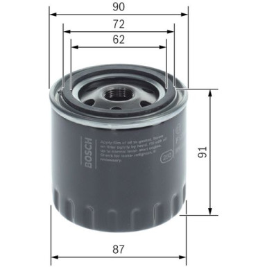 BOSCH F 026 407 184 Ölfilter BOSCH F 026 407 184 Ölfilter