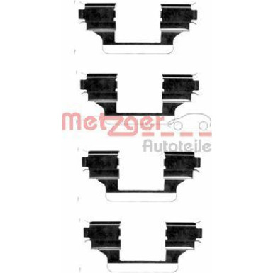 Metzger Zubehörsatz, Scheibenbremsbelag 109-1656